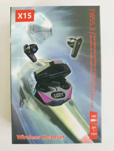 X15 gaming headset, active noise cancelling, RGB lighting, Bluetooth - 7