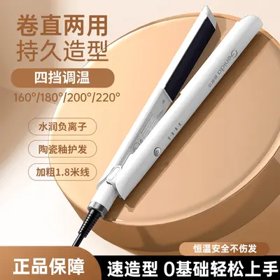 Cross-border Ceramic Ionic Hair Straightener and Curler 2-in-1 Straightening Iron Portable Multifunctional Hair Styling Tool - 8