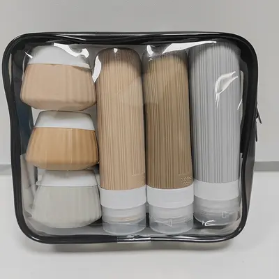 Travel Leak-Proof Silicone Bottle Set 8-Piece Multicolor Outdoor - 8