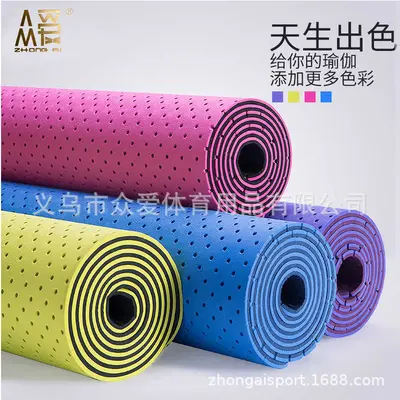 Petek yoga matı içi boş nefes alabilen yoga matı kalınlaştırılmış ve genişletilmiş kaymaz yoga matı