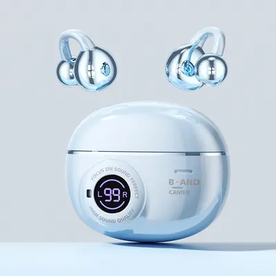 Ohrbügel-intelligente Bluetooth-Ohrhörer mit Knochenschall, Rauschunterdrückung - 12