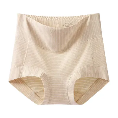 Hanf-Damenslip aus Baumwolle, mittelhoher Bund, nahtlos, Plus Size - 7