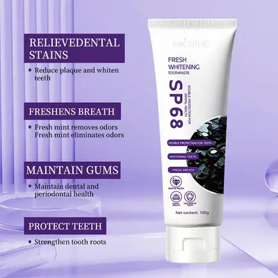 PINK FUTURE SP68 oothpaste 跨境美白牙膏校正牙色去黄清新口气