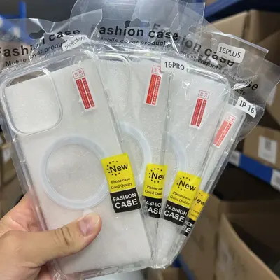 透明磁吸壳苹果17promax适用亚克力iPhone16pro手机壳15软边硬背 - 5