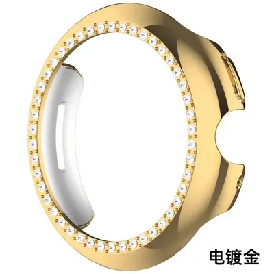Google Watch5 Protective Case with Single Diamond Electroplated Finish - 8