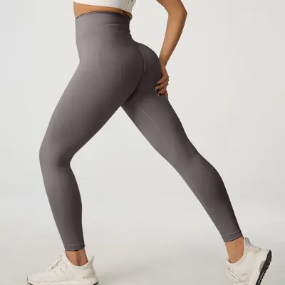 Pfirsich-Po Yoga-Leggings, hohe Taille, schnelltrocknend, Damen - 9