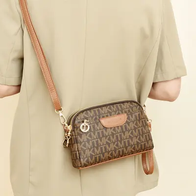 Women's Printed Small Square Shoulder Bag, Single Strap - 3