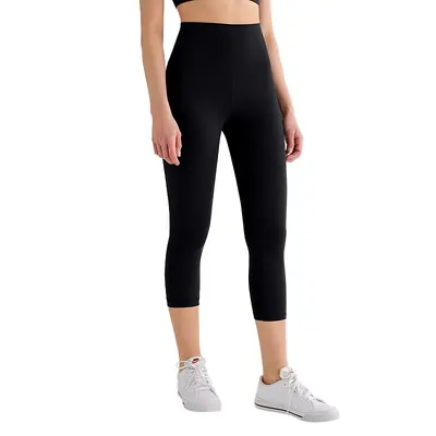 Damen-Yogahose, hohe Taille, Po-Lifting, 7/8, 21" - 6