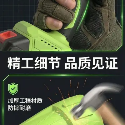锂电暴风机鼓风机强力吹风涡轮增压吹叶机便携手持电动吹风暴雪机 - 4