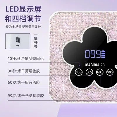 Rechargeable UV Nail Dryer, Wireless Quick-Dry - 4