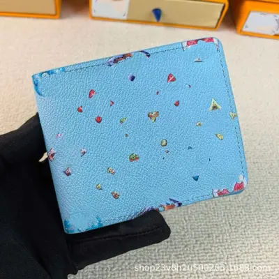 驴钱包卡包丝印卡通护照夹真皮甜甜圈钱夹二折护照包多功能证件包 - 12