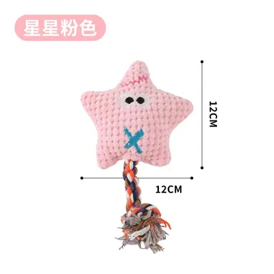 Chew-Resistant Corduroy Plush Dog Toy for Small and Medium Dogs - 11