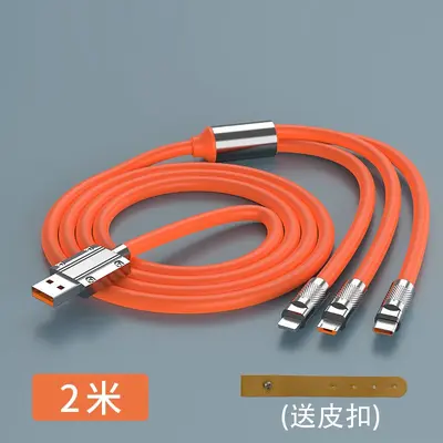3'ü 1 arada 120W Geek hızlı şarj kablosu 6A, çinko alaşım, Apple/Android uyumlu - 10