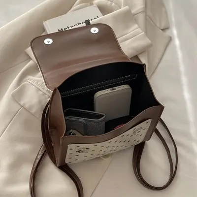 Women's Mini Backpack, Preppy Style Cute Handbag with Shoulder Strap - 5