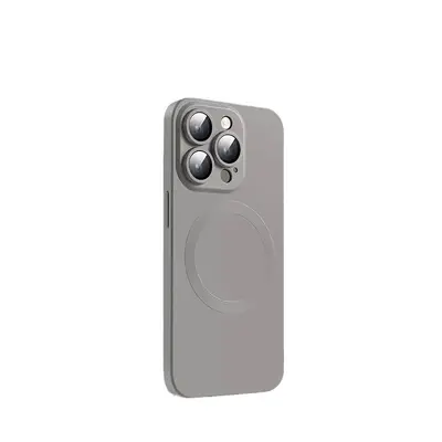 iPhone 16 Pro Max Sıvı Silikon Kılıf, Manyetik, Lens Koruyucu Film Dahil