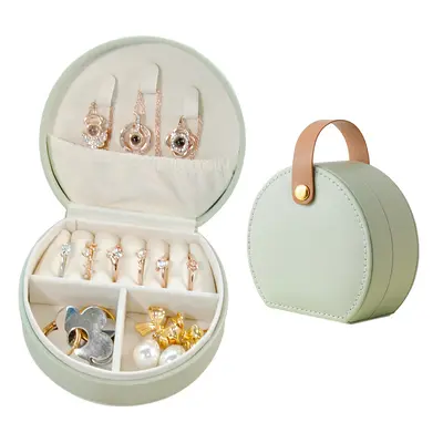 Halbkreis tragbare Schmuckschatulle Aufbewahrungsbox Prinzessin Handtasche Mini Ohrringe Halsketten Ringbox grenzüberschreitender Spotverkauf - 8