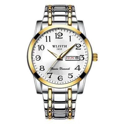 WLISTH men's quartz watch, large numerals, waterproof - 3
