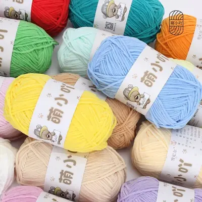 Snowflake Mini Chenille Yarn Ball for Handmade DIY Crafts
