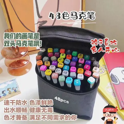 Double-Ended Refillable Marker Set, 36 to 168 Colors, Oil-Based