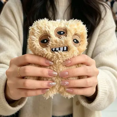 New Fuggler Big Tooth Cute Teeth Monster Pendant Funky Tooth Treasure Ugly Cute Monster Plush Doll Plush Keychain