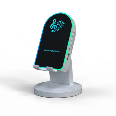 Intelligenter Sensor-Lautsprecher Handyhalter All-in-One Multifunktional Desktop Mini RGB-Licht Bluetooth-Lautsprecher - 7
