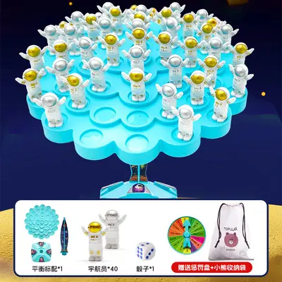 Balance Astronaut Stacking Tree Game, Educational Parent-Child Desktop Toy - 8