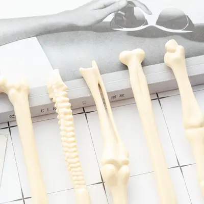 Realistic Bone-Shaped Ballpoint Pen, Unique Novelty Gift Pen