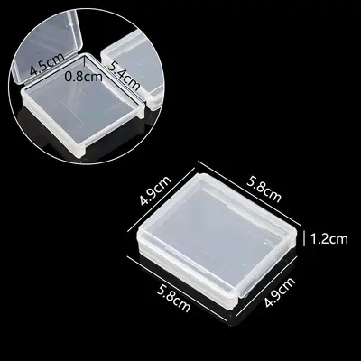 Plastik Şeffaf Dikdörtgen Kart Ekran Kutusu Düz Kırtasiye Ambalaj Kutusu Masaüstü Parçaları Donanım Olta Takımı Saklama Kutusu - 8