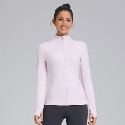 Define Long Sleeve Women's Yoga Top, Stand Collar, Thick Fabric - 12
