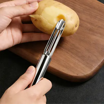 Edelstahl Multifunktional-Schäler mit Doppelklinge - 3