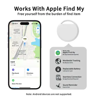 MFI sertifikalı GPS izleyici Apple AirTag alternatifi