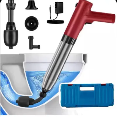 Rechargeable High-Pressure Drain Auger, Lithium Battery, Toilet and Sink - 13