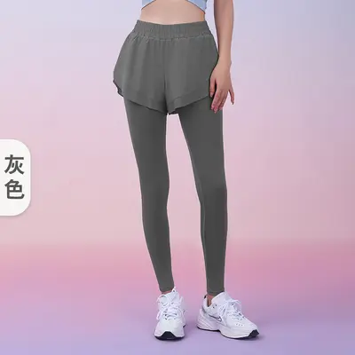 Kadın yoga taytı, yüksek belli, cep, çıplak hissi - 8
