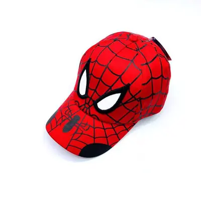 Kids Cartoon Sun Hat with Embroidered Spider Design Baseball Cap - 8