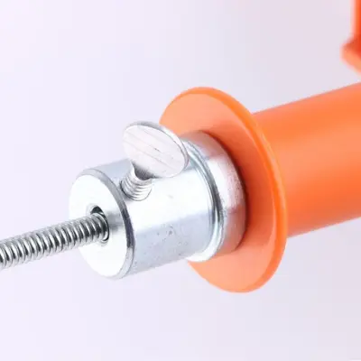 Hand-Crank Electric Drum-Type Pipe Drain Cleaner for Sinks and Toilets