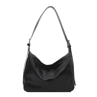 Oily Leather Look Large Capacity Women's Tote Bag with Crossbody Strap - 6