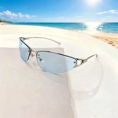 Women's Cat-Eye Metal Sunglasses, Gradient Lens, UV400 - 8