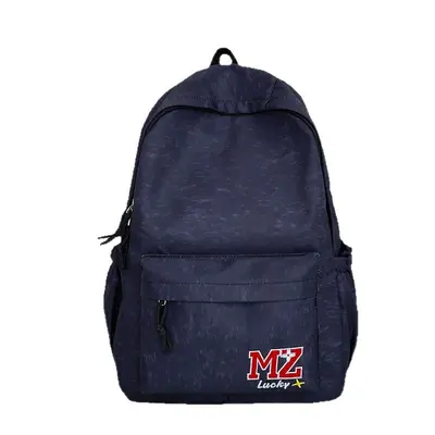 Embroidered Letter School Backpack, Large Capacity, for Teens and Students - 6