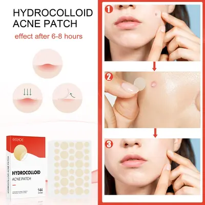 EELHOE Hydrocolloid Acne Patch, Invisible Under Makeup, Waterproof and Breathable - 4
