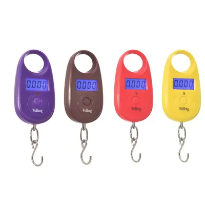 Sınır ötesi Weiheng WH-A11 ultra mini dijital el çantası küçük kanca ölçeği asılı ölçekli paket ölçeği 25 kg ağırlık hassasiyeti 5g - 7