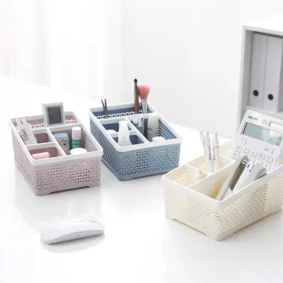Kosmetik-Aufbewahrungsbox Schminkpinsel Lippenstift Schreibtisch-Organizer - 2