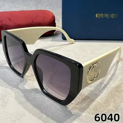 Square Frame Retro Sunglasses for Men and Women, Large Frame - 3