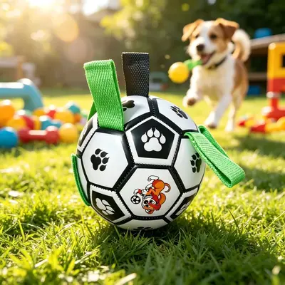 Rubber Chew Ball Dog Toy for Small and Medium Dogs and Puppies - 2