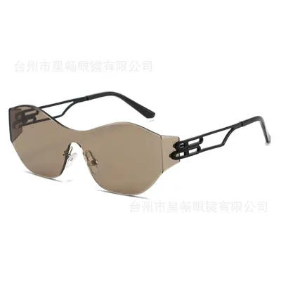 2025 rahmenlose einteilige Sonnenbrille für Herren und Damen - 9
