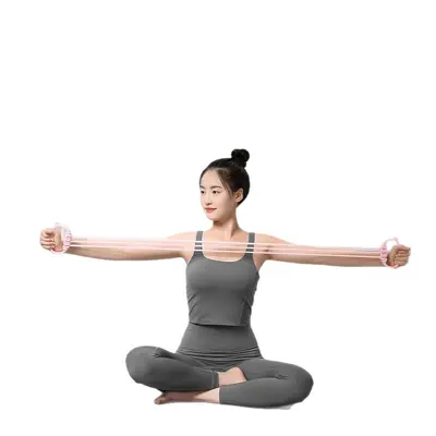 Adjustable Figure-8 Resistance Band for Back and Shoulder Stretch - 6