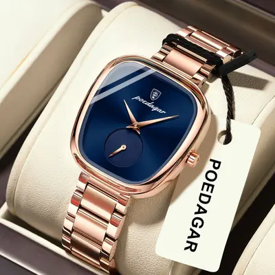 Luxury women's quartz wristwatch, waterproof, casual style - 11