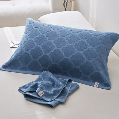 Cotton pillowcase pair, anti-oil, non-slip, all-season - 12