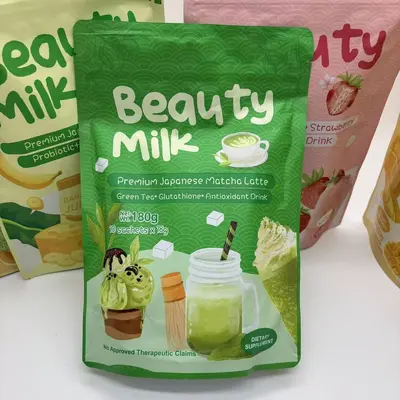 BeautyMilk Kollagenpulver mit Erdbeergeschmack - 4