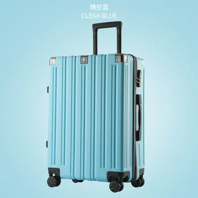Combination Lock Student Trolley Suitcase, Durable Boarding Luggage - 11