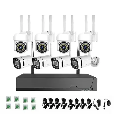 Wireless dome camera kit, 5MP, 8 channel, WiFi, mobile viewing - 7